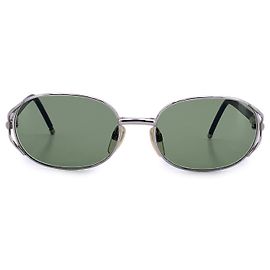 Bulgari Oval Sunglasses 201 Silver Metal 56/18 135mm Silvery