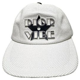 Christian Dior Cappello in cotone Dior Bianco