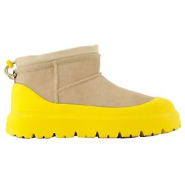 Cl Ultra Mini Weather Hybrid Ankle Boots - UGG - Leather - Beige Brown Beige