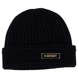 Beanie - Burberry - Wool - Black Black