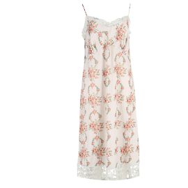 Robe Slip Simone Rocha avec Dentelle Profonde Multicolore en Polyester Multicolore