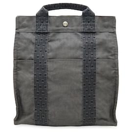 Hermès-Hermes Herline Canvas 2way Backpack-Grey