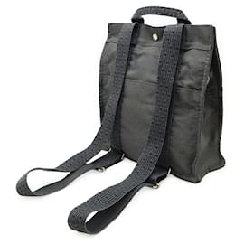 Hermès-Hermes Herline Canvas 2way Backpack-Grey
