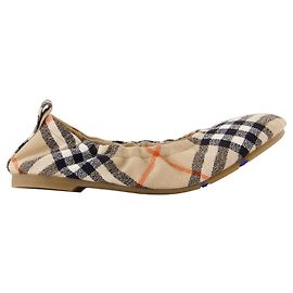 Ballerine per Bambini - Burberry - Lana - Beige Marrone Beige