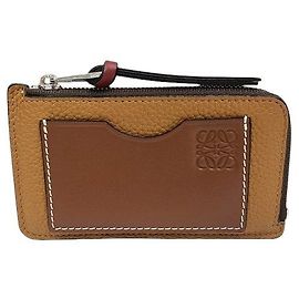 Portafoglio Loewe in pelle di vitello morbida Marrone Beige