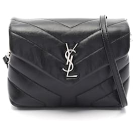 Bolsa Loulou Toy de couro Yves Saint Laurent Preto