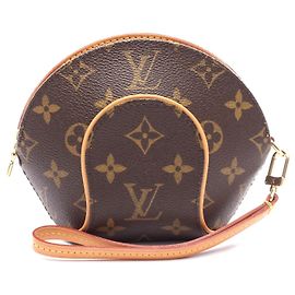 Louis Vuitton Mini Ellipse Monogram Pouch Brown