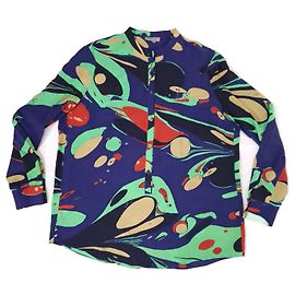 Bottega Veneta silk patterned shirt Multiple colors