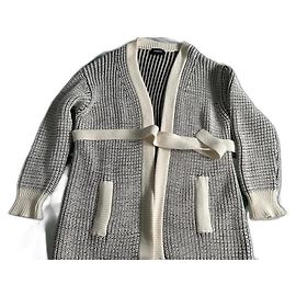 Chaleco The Kooples Negro y Blanco Algodón Poliamida Negro Blanco