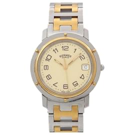 Hermès-Hermès Clipper CL6 720 Men's Ivory Quartz Watch-Other