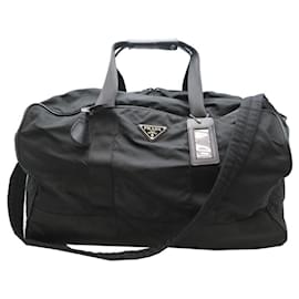 Prada-Prada Men's Boston Bag in Black Nylon-Black