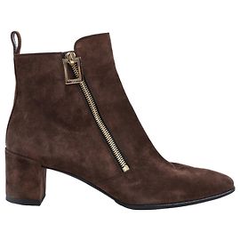 Roger Vivier Suede Boots in Brown, Size 39 EU Brown