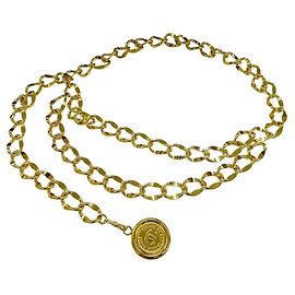 Chanel Women's Chain Belt Cambon GP Gold Golden