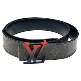 Louis Vuitton-Louis Vuitton LV Sunset M0228 Men's Belt-Brown,Red,Monogram