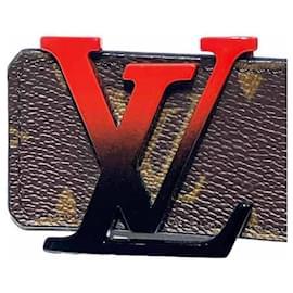 Louis Vuitton-Louis Vuitton LV Sunset M0228 Men's Belt-Brown,Red,Monogram