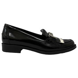 Mocasines de flecos Double T Gommino de Tod's en cuero negro Negro