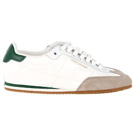 Zapatillas Aston Low Top de cuero blanco de Saint Laurent Gris