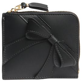 Comme Des Garcons Black Big-Bow zip wallet Black