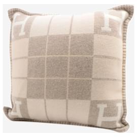 Hermès-Brown Avalon III cushion-Brown