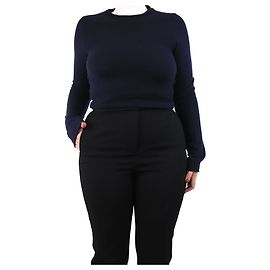 G. Kero Kaschmirpullover in Marineblau - Größe M Schwarz Marineblau