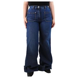 G. Kero Blaue weit geschnittene Jeans - Größe UK 12 Blau