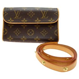 Pochette Florentine Louis Vuitton Marron Monogramme