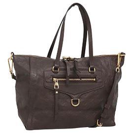 LOUIS VUITTON Sac Monogram Empreinte Lumineuse PM Marron Queue M94170 Auth PP870 Marron Autre