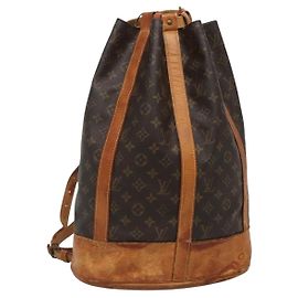 LOUIS VUITTON Bolsa de Ombro Monogram Randonnee GM M42244 LV Auth bs28201 Monograma