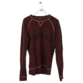 Dsquared2 Sudadera de algodón burdeos Burdeos