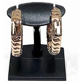 Orecchini a cerchio Fendi Baguette 8AG992 D'oro