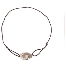 DINH VAN - Collier Menottes Dinh Van sur cordon gris irisé Gris