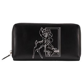 GIVENCHY - Geldbörse Bambi GM Givenchy aus schwarzem Glattleder Schwarz