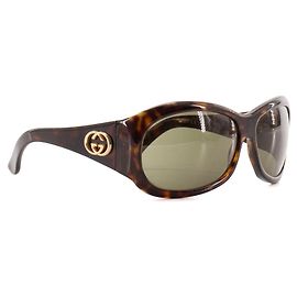 GUCCI - Occhiali da sole Gucci in plastica tartarugata marrone Marrone