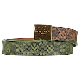 Louis Vuitton-Louis Vuitton Damier Santur Carre Belt-Brown