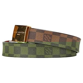 Louis Vuitton-Louis Vuitton Damier Santur Carre Belt-Brown