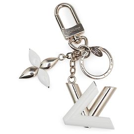 Portachiavi LV Twist in resina argento Louis Vuitton Argento