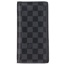 Cartera Brazza Damier Graphite Negra Louis Vuitton Negro