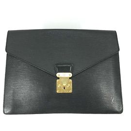 Pochette Document Epi Louis Vuitton Noir Autre