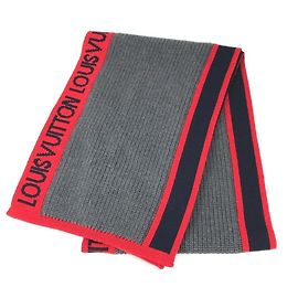 Sciarpa LV Generation Louis Vuitton Marrone Rosso