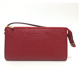 Pochette Accessoires en cuir Epi Louis Vuitton Rouge