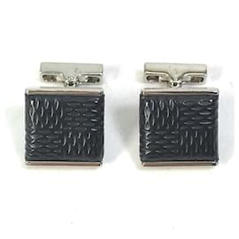 Louis Vuitton-Louis Vuitton Damier Graphite Cufflinks-Black