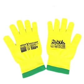 Louis Vuitton-Louis Vuitton Gon R.G.B. Work Gloves-Black,Green,Yellow
