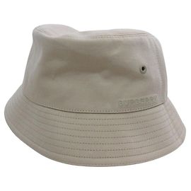 Chapéu bucket de algodão bordado Burberry Marrom Bege