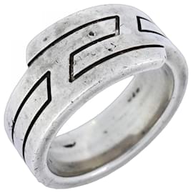 Hermès-Hermes Italique Band Ring in Silver 925-Other