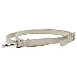 Prada White Saffiano Leather Shoulder Strap White
