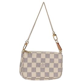 LOUIS VUITTON Damier Azur Mini Pochette Accessoires Pouch N63005 LV Auth 136052V Other