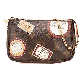 Mini Pochette Accessoires Monogramma Marrone Louis Vuitton Marrone