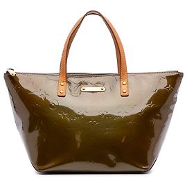 Louis Vuitton Monogram Vernis Bellevue PM Verde Verde