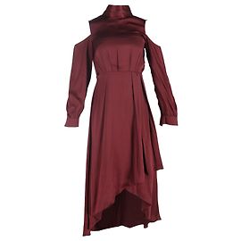 Robe Midi Cabernet en Soie Bourgogne de Diane von Furstenberg Rouge Bordeaux
