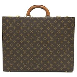 Louis Vuitton Monogram Crusher Briefcase Brown Other Monogram